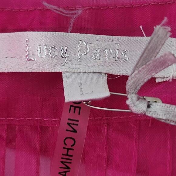 2/$30 Lucy Paris Pink Slip & Sheer Sleeveless Robe Set Size L - Picture 5 of 8